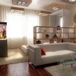 Progettazione di soggiorno e camera da letto separati
