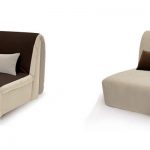Poltrona-letto Acquerello in beige-marrone