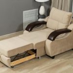 Poltrona letto beige