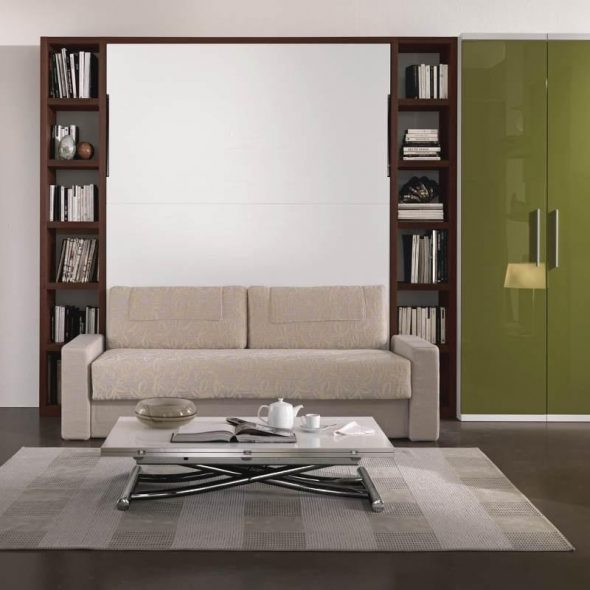 Letto sollevabile con divano