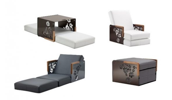 sedia trasformabile in stile giapponese
