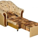 Sedia letto pieghevole marrone chiaro