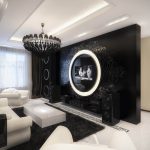 Design di lusso per camera da letto e soggiorno