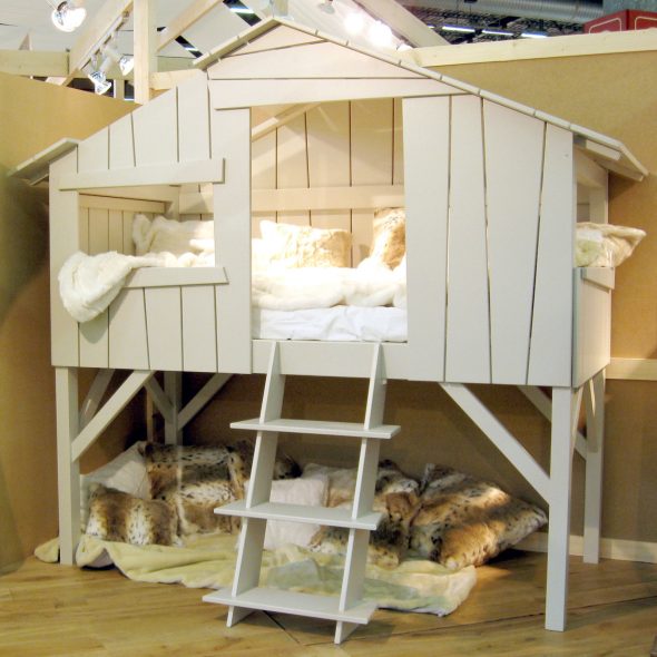 letto per bambini casa bianca