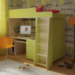 comodino per bambini color pistacchio