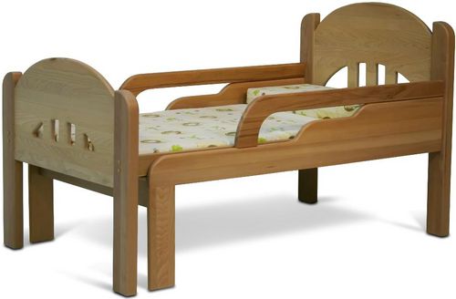 Letto per bambini estensibile in faggio