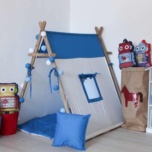 casa a forma di teepee per un bambino