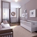 culla per bambini all'interno della camera da letto