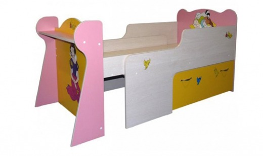 Letto estensibile per bambini a forma di principessa