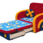 poltrona-letto per bambini multicolore