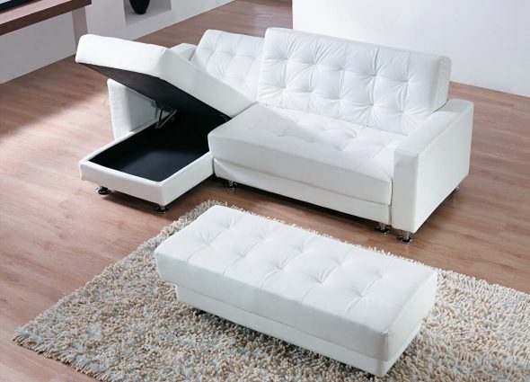 Divano letto Eurobook con cassetto portabiancheria