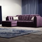 divano angolare viola Eurobook