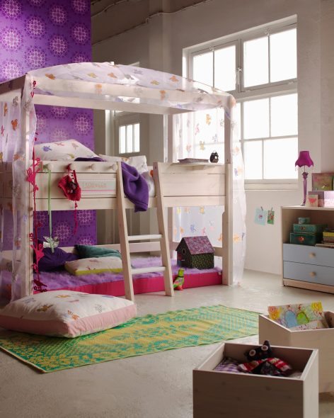 Casa con letto a castello