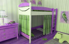 letto con sponde in stile provenzale