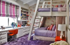 letto a castello grande lilla