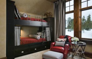 letto a castello nero