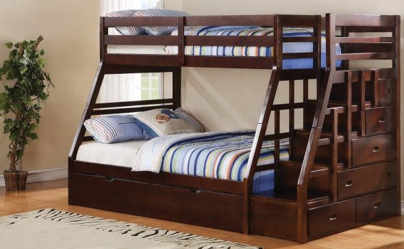 letto a castello in legno