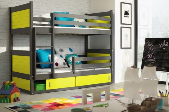 letto a castello in truciolato