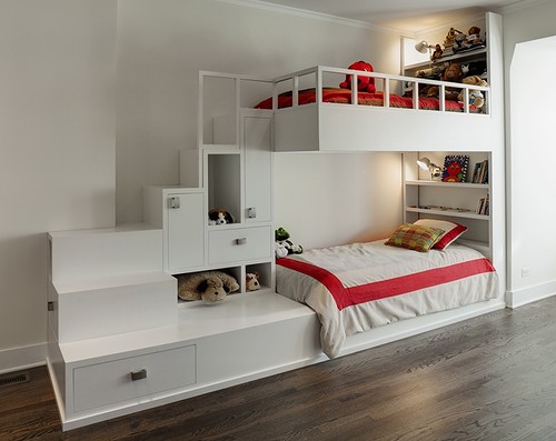 letto a castello con sponde