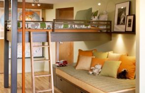 letto a castello con divano sotto