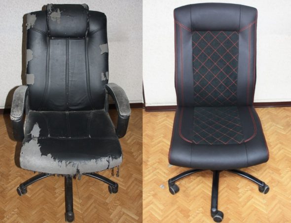 rivestimento sedia da computer