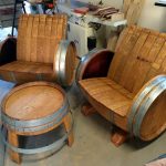mobili realizzati con botti di legno