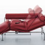 poltrona letto rossa