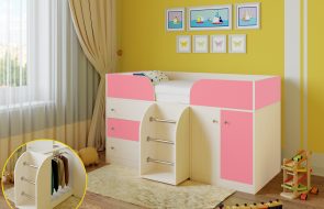 letto a castello con cassetti