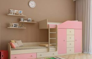 letto a castello con sponde