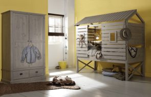 casetta e culla per bambini