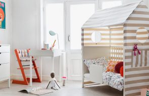 letto a forma di casa elegante per ragazze