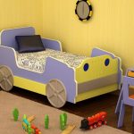 modello semplice di un letto per auto