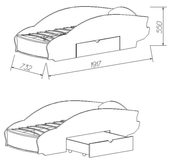 Letto per auto fai da te con cassetto