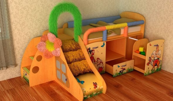 letto con scivolo