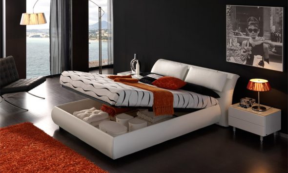 design moderno della camera da letto