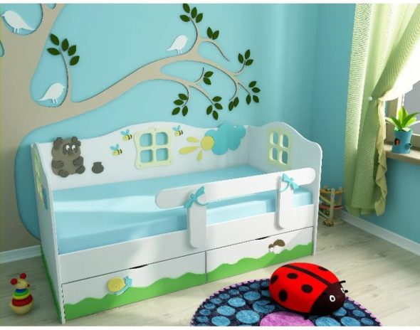 letto con Winnie the Pooh