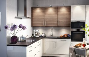set da cucina bianco marrone