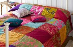 Plapumă patchwork din pătrate