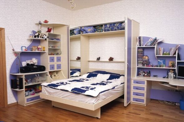 Letto pieghevole verticale per bambini