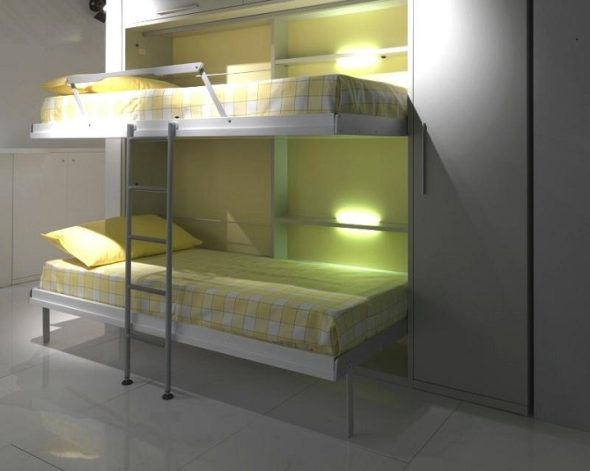 Letto a castello pieghevole