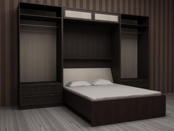 letto sollevabile in una stanza piccola