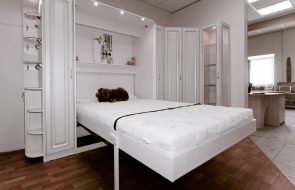 letto sollevabile bianco