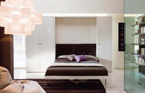letto sollevabile marrone