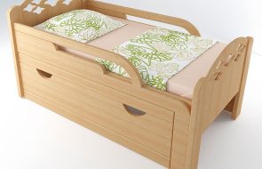 Letto estraibile in legno