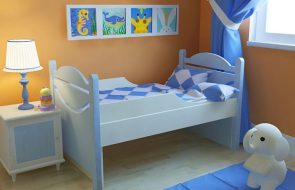 Letto singolo estraibile per la cameretta dei bambini