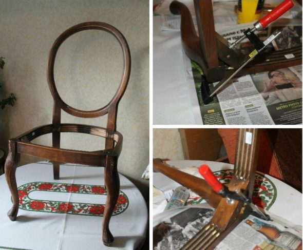 riparazione di sedie in legno