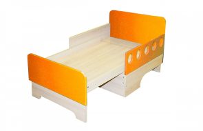 Letto estraibile arancione
