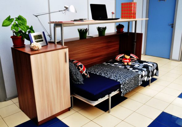 trasformabile tavolo-letto letto studio