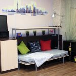tavolo-letto trasformabile con comodino