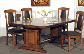sedie in legno nero tappezzeria
